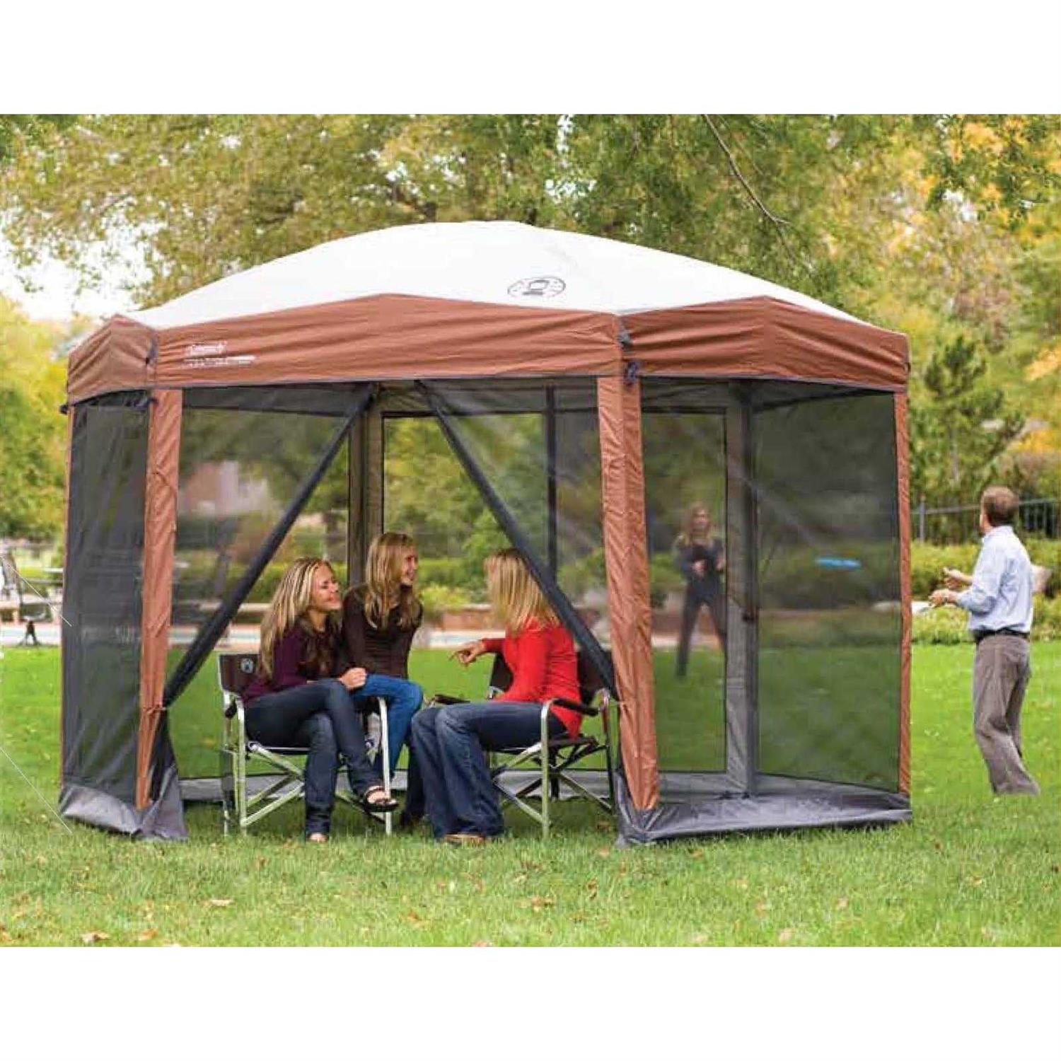 Coleman Shelter 12 x 10 Back Home Screened Sun Shelter w/Instant Setup
