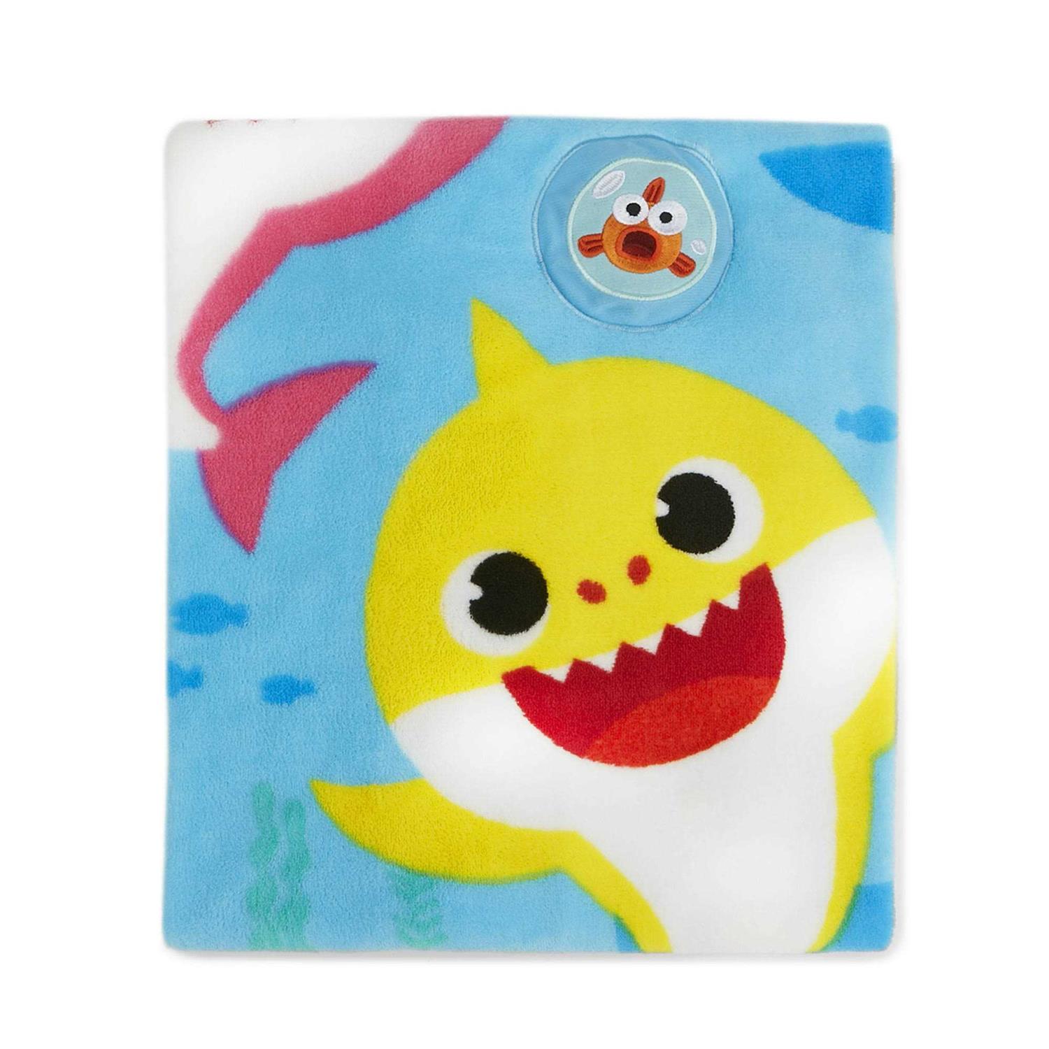 Baby Shark Musical Warm Plush Throw Blanket That Plays The Theme Song