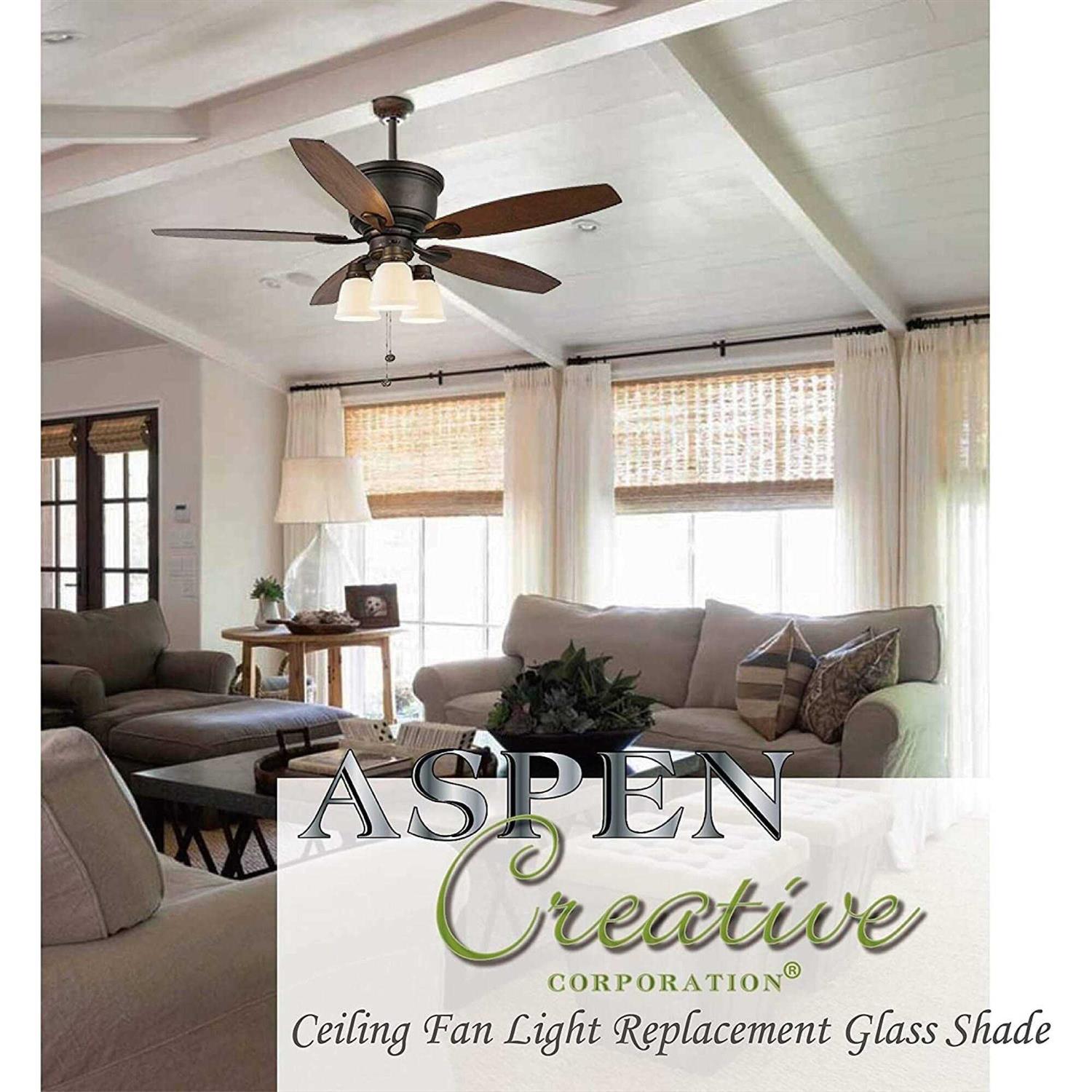 Aspen Creative Ceiling Fan Replacement Glass Shade