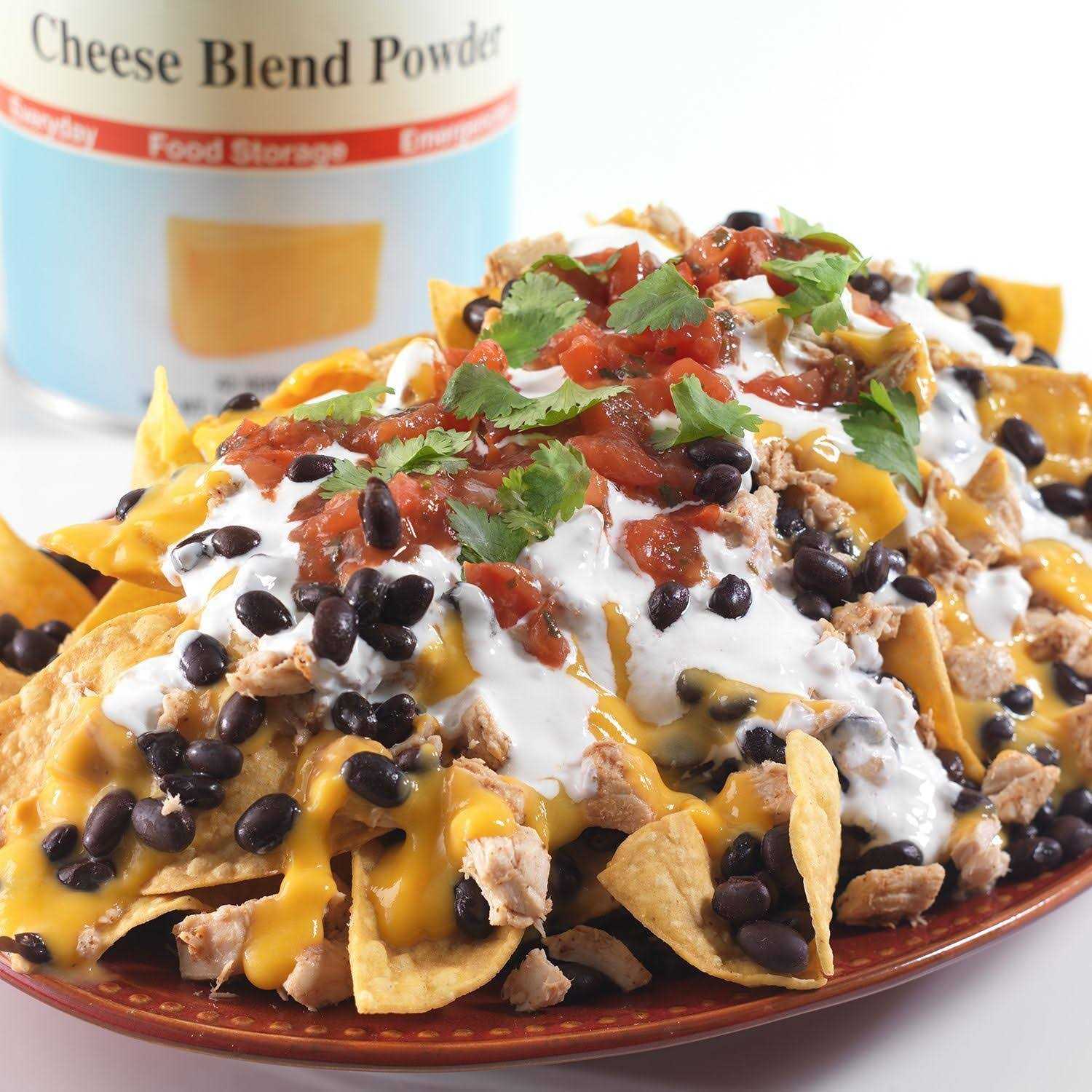 Augason Farms Cheese Blend Powder Certified Gluten Free Long Term Food Storage Everyday Meal Prep Large Can