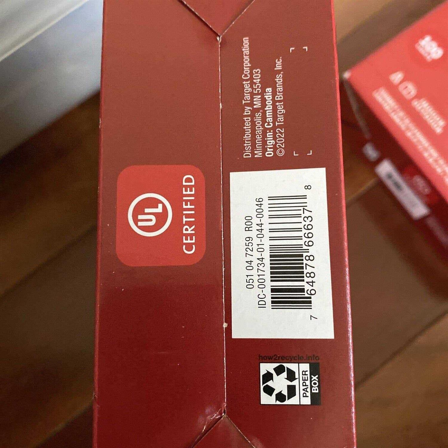 Wondershop 100ct Incandescent Smooth Mini Christmas String Lights Blue with Green Wire