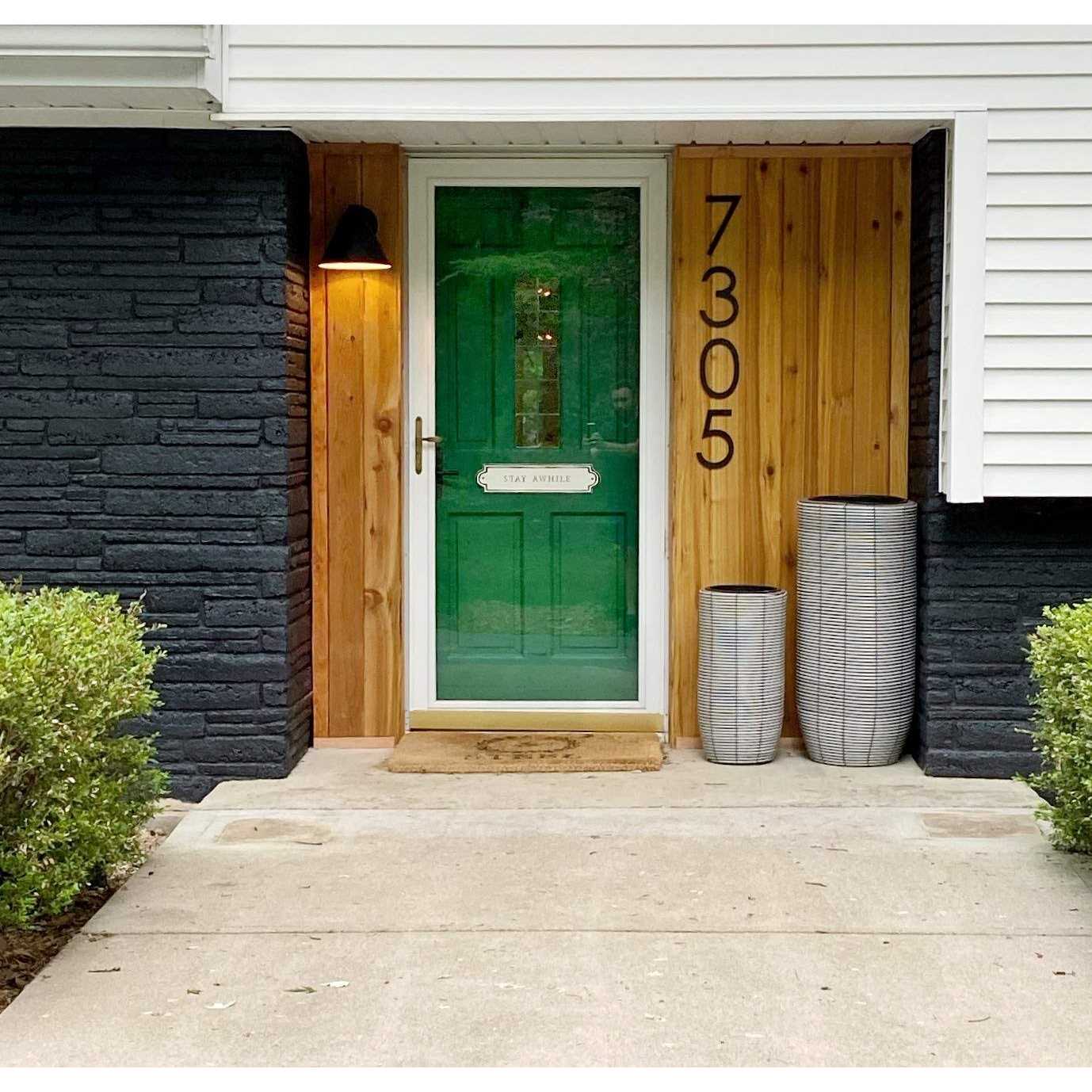 8 inch Large Modern House Numbers