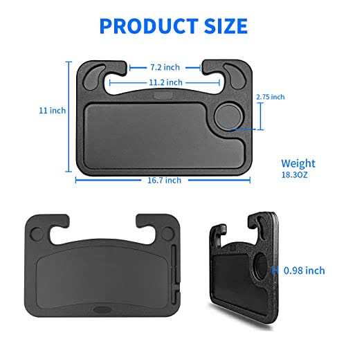 AGARES Dining table laptop table car travel table food table on steering wheel tray