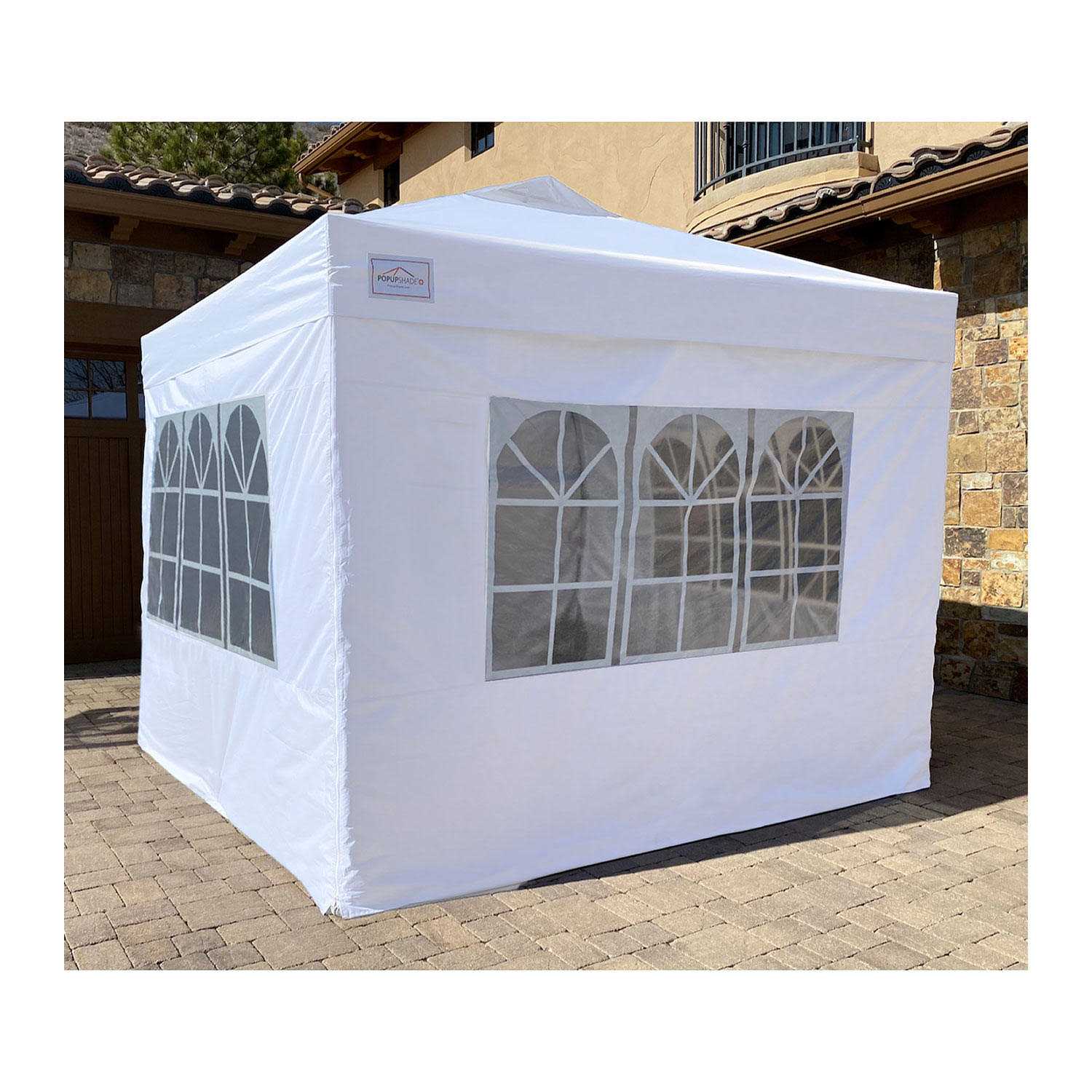 Undercover 10’x10′ Commercial Grade Instant Canopy with Walls and Weight Bags POPUPSHADE