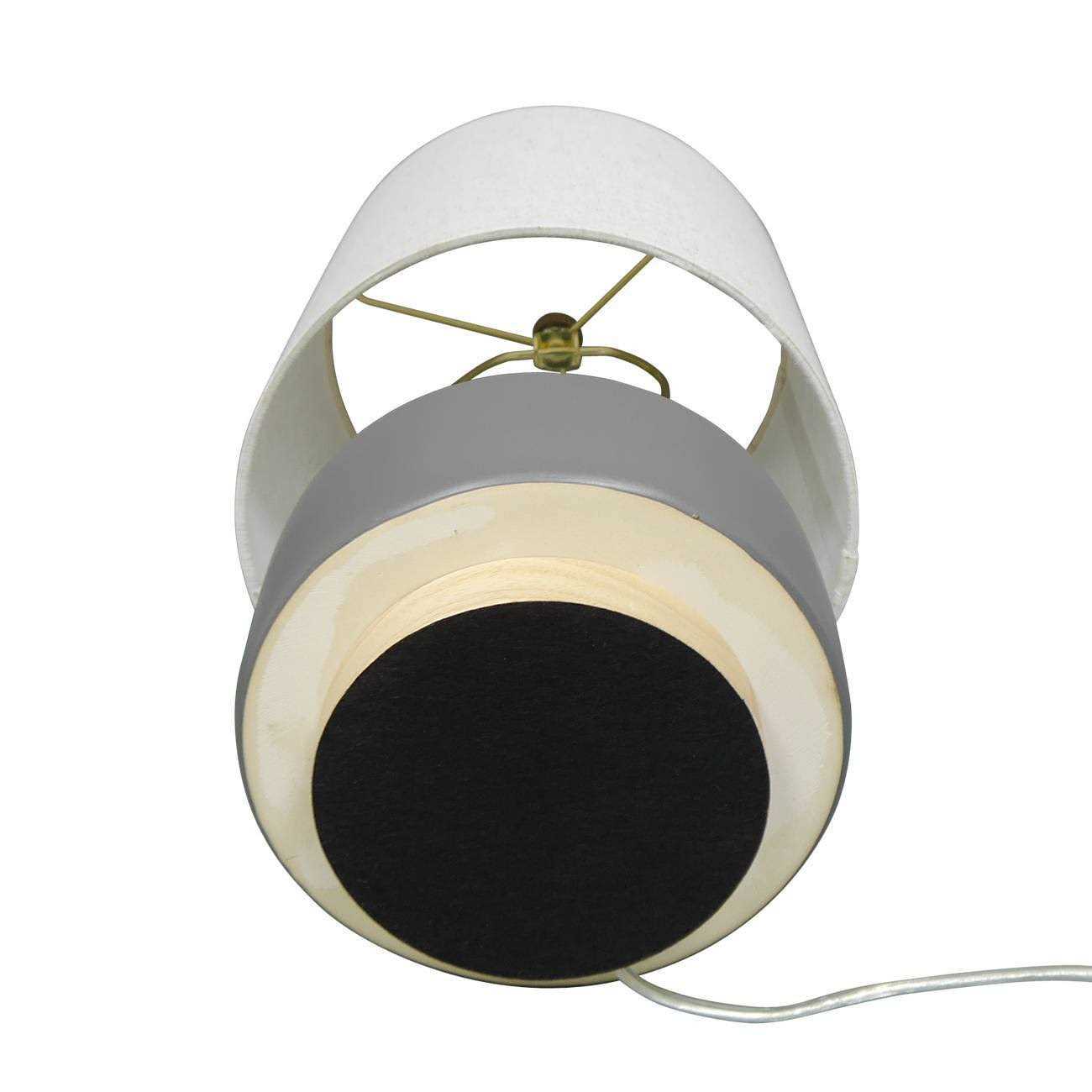 Threshold Ceramic Table Lamp with Wood Base