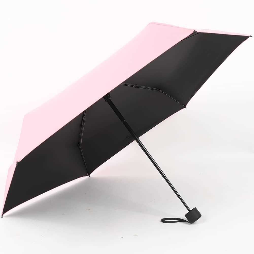 GAOYAING Upgraded Compact Travel Umbrella Sun&Rain Lightweight Small And Compact Suit for Pocket Purple