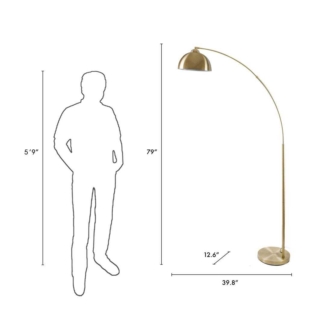 Wade Logan® Arenstein Angelray 79 Arched Floor Lamp