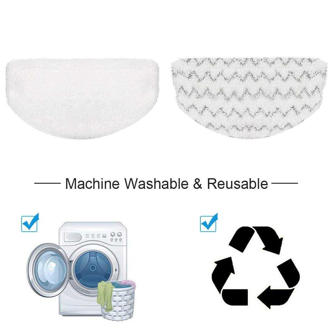 Wisorder 4 Pack Steam Mop Pads Replacement for Bissell Powerfresh Steam Mop 1940 1440 1544 1806 2075 Series