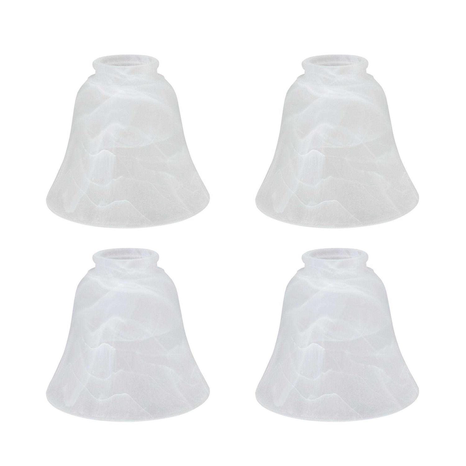 Aspen Creative Corporation 4-3/4 in. Alabaster Bell Shaped Ceiling Fan Replacement Glass Shade