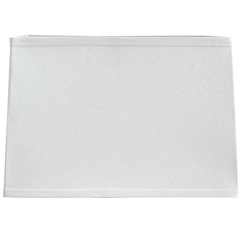 At Home White Rectangle Table Lamp Shade