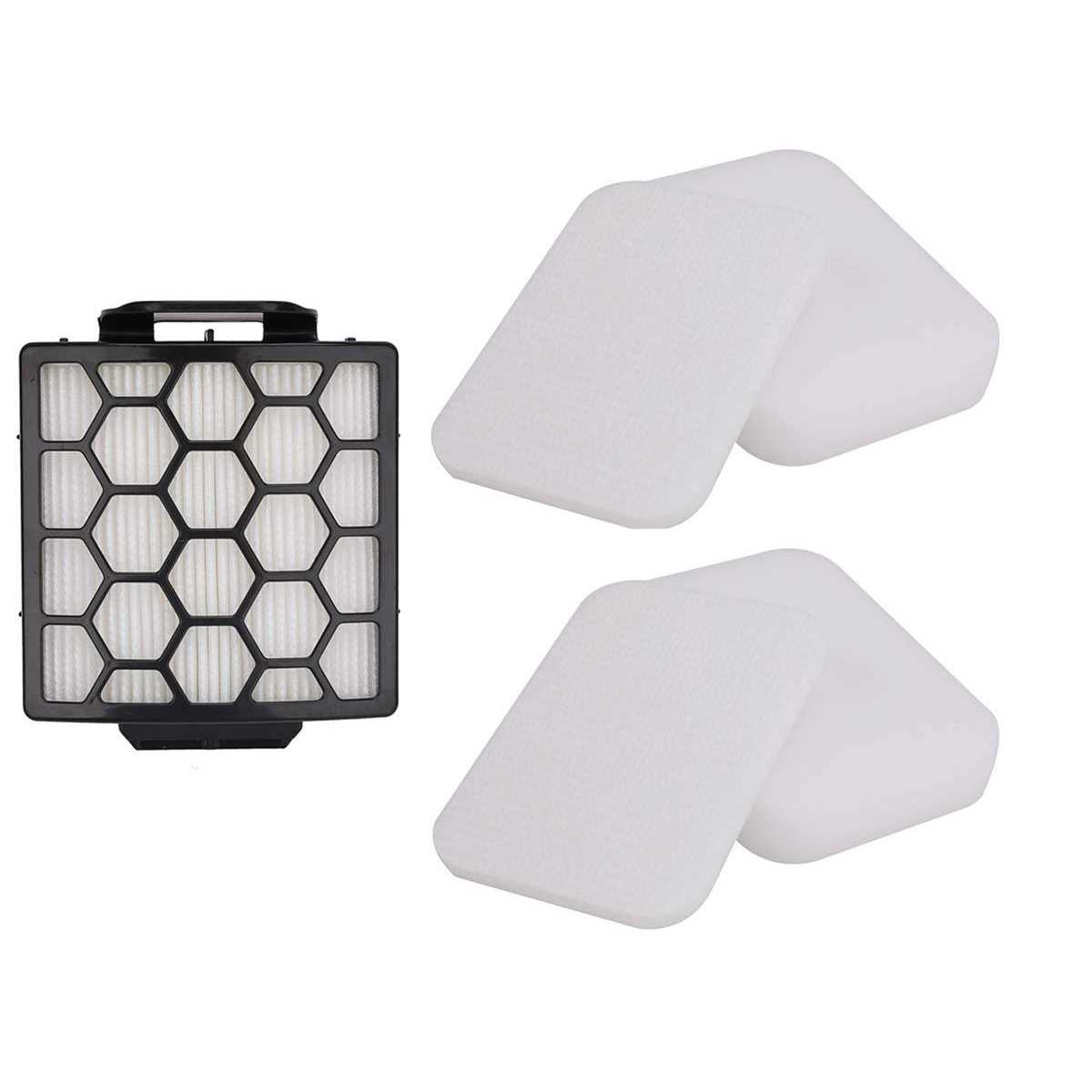 1 Hepa Filter & 2 Set of Foam Filters for Shark Navigator Nv150 Nv251 Nv255 & Ze