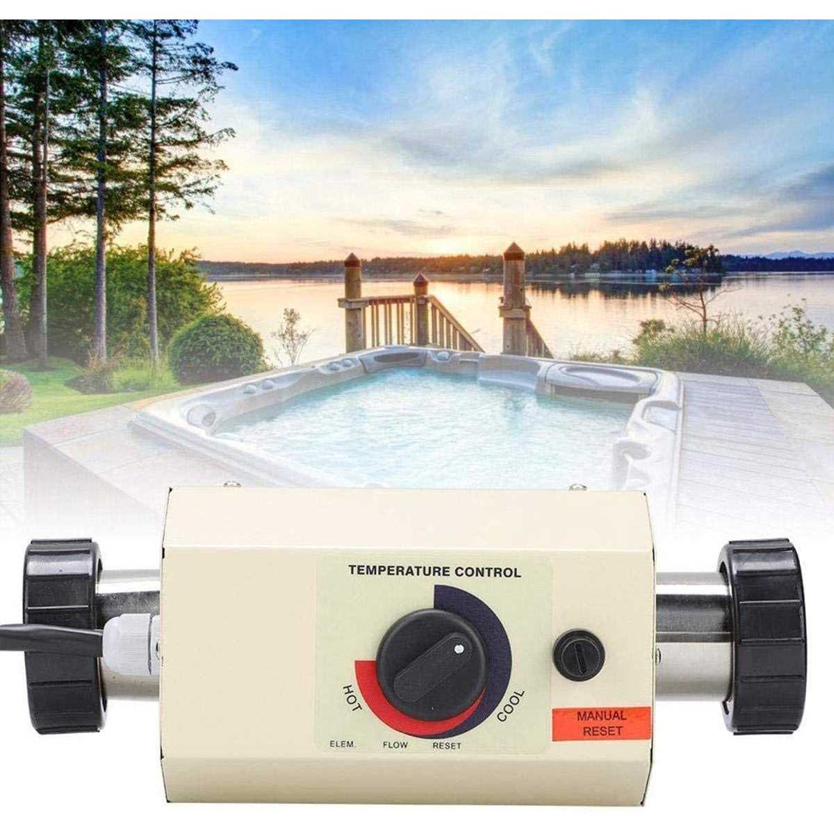 WMM 3KW 220V 240V Electric Water Heater Thermostat SPA Bath Heater Pump,Premium Quality Water Heater Thermostat Swimming Pool Thermostat Portable
