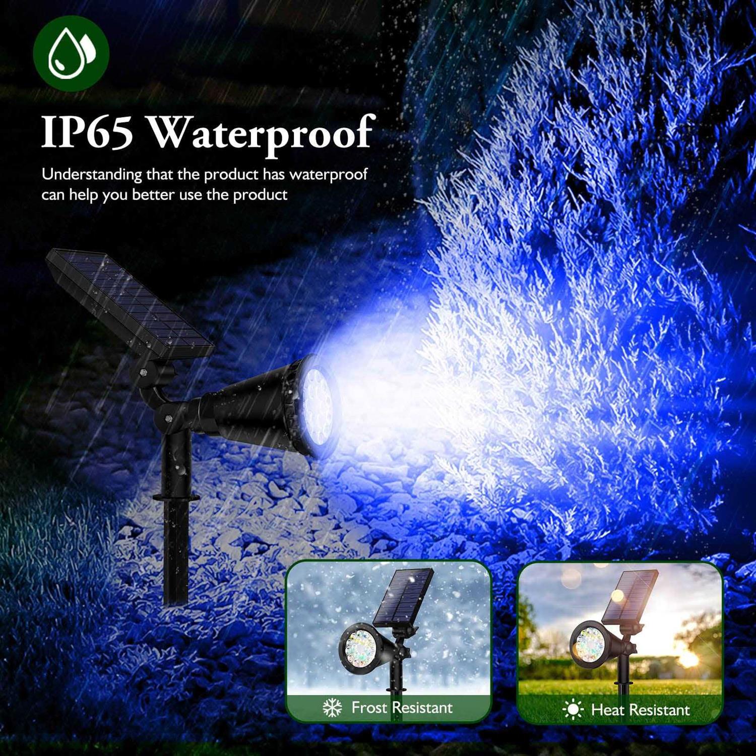 ALES 800 Lumen Solar spot Lights Outdoor,Solar spotlights Outdoor Waterproof,Solar Flood Landscape Pathway Lights for Tree