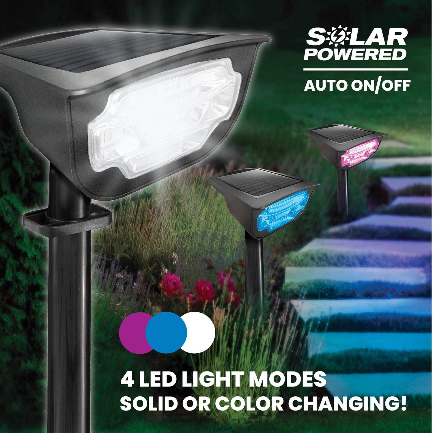 Bell and Howell Bell+Howell Bionic Color Burst Outdoor Light Solar Powered