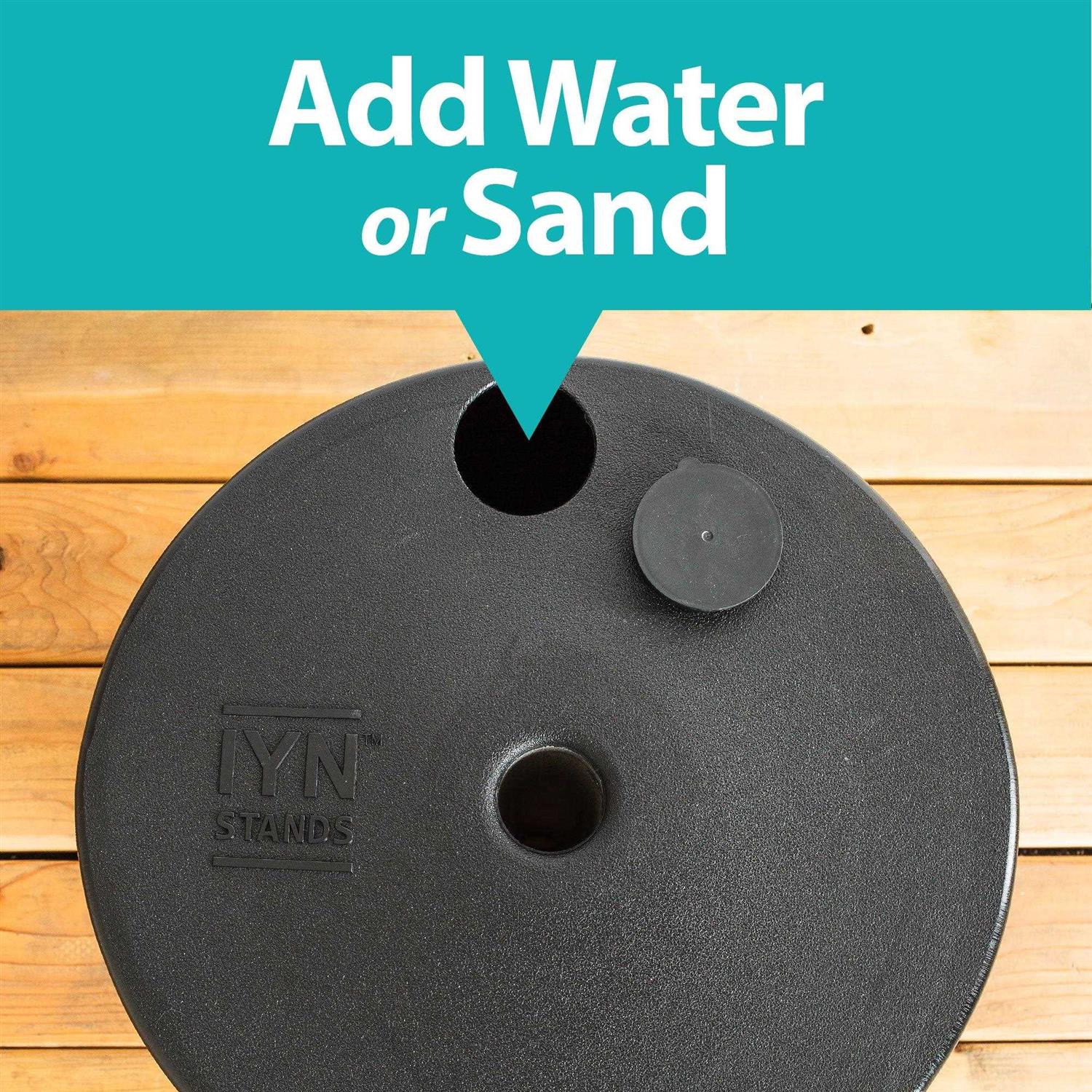 Allsop String Light Pole Stand with Tank Base