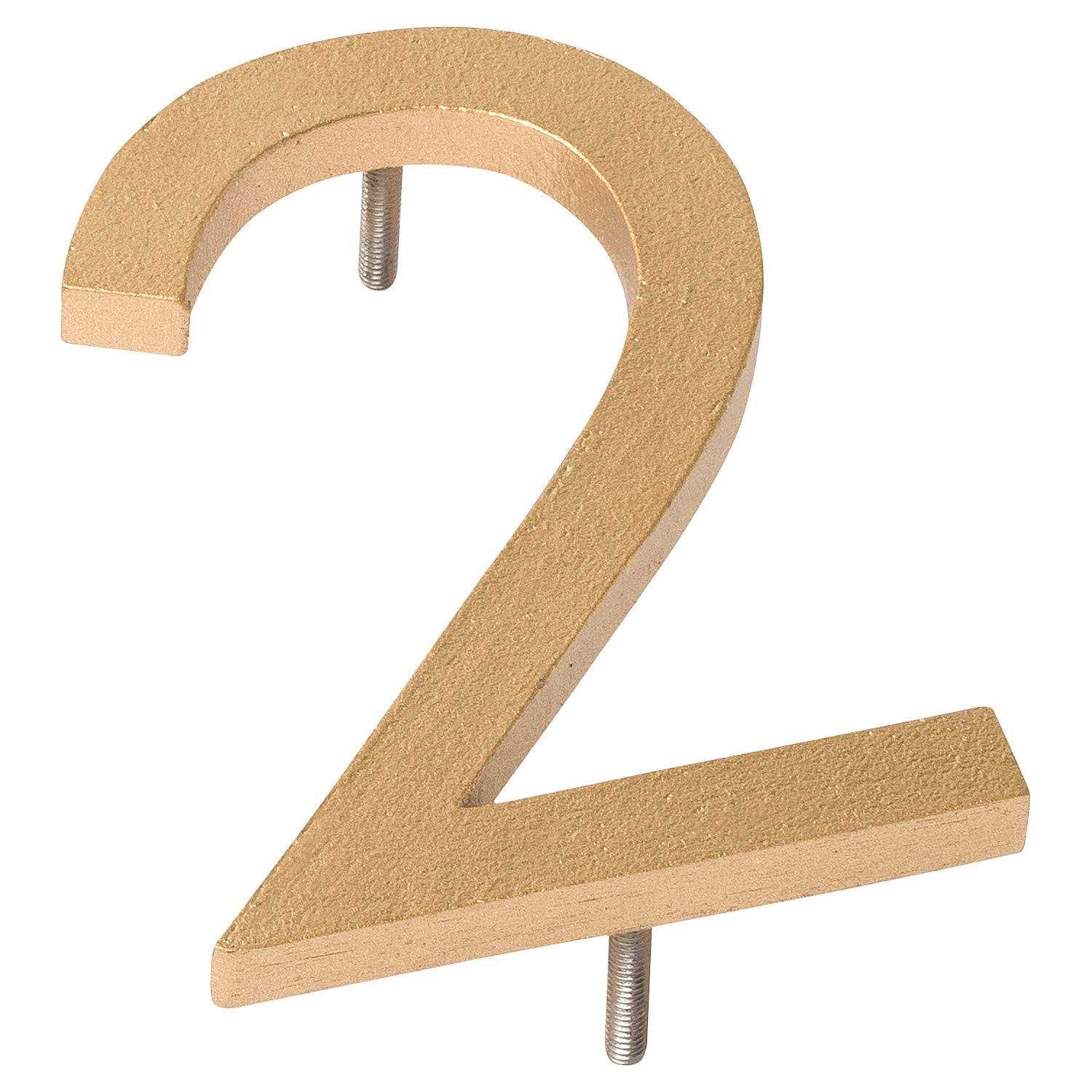 16 in. Flat Floating Mount House Number Montague Metal Products Inc