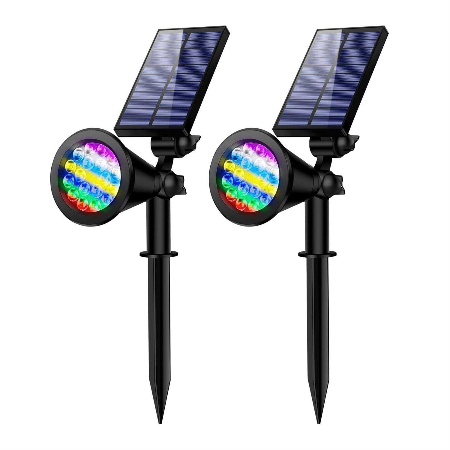 ALES 800 Lumen Solar spot Lights Outdoor,Solar spotlights Outdoor Waterproof,Solar Flood Landscape Pathway Lights for Tree