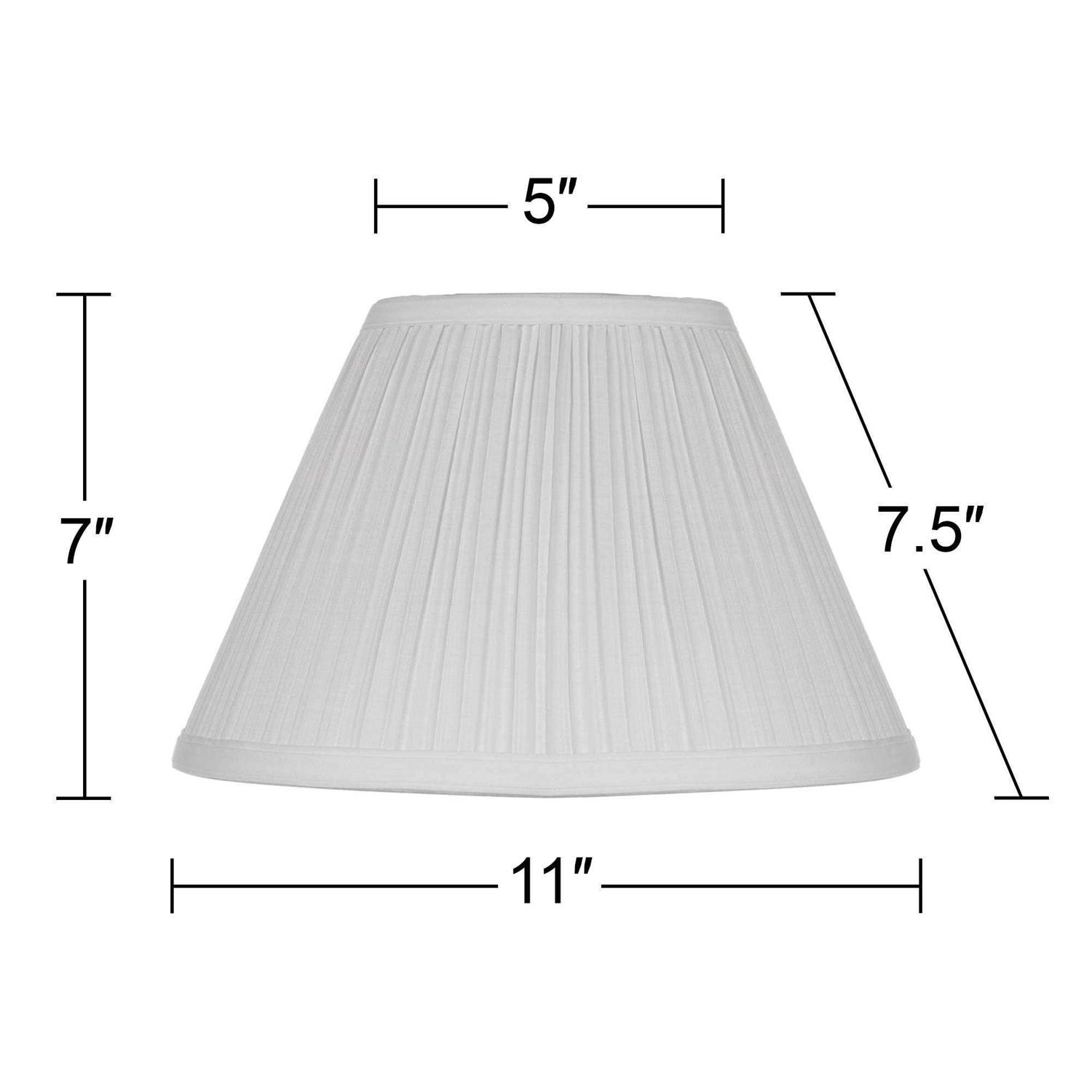 Brentwood Collection Empire Mushroom Pleated Lamp Top x Bottom x High Replacement