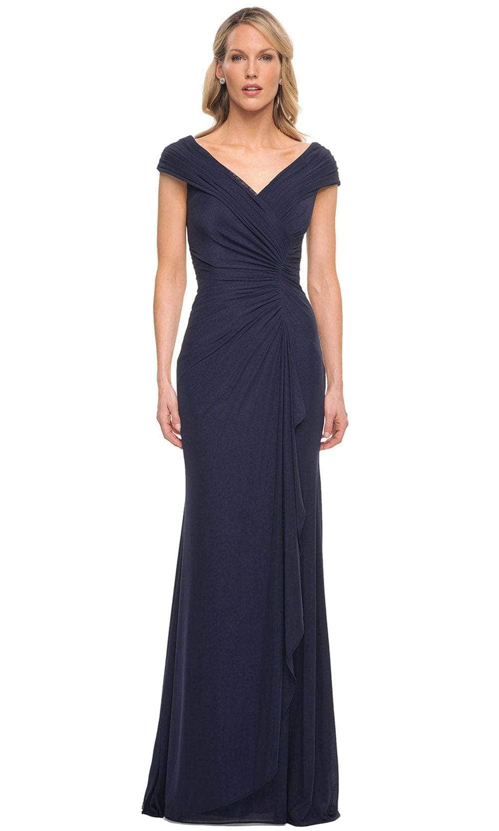Ruched Bodice Column Formal Gown