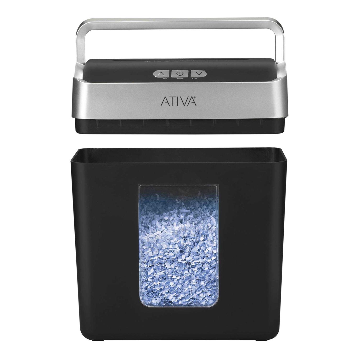 Ativa 8 Sheet Micro-Cut Lift-Off Shredder With Handle OMM83B