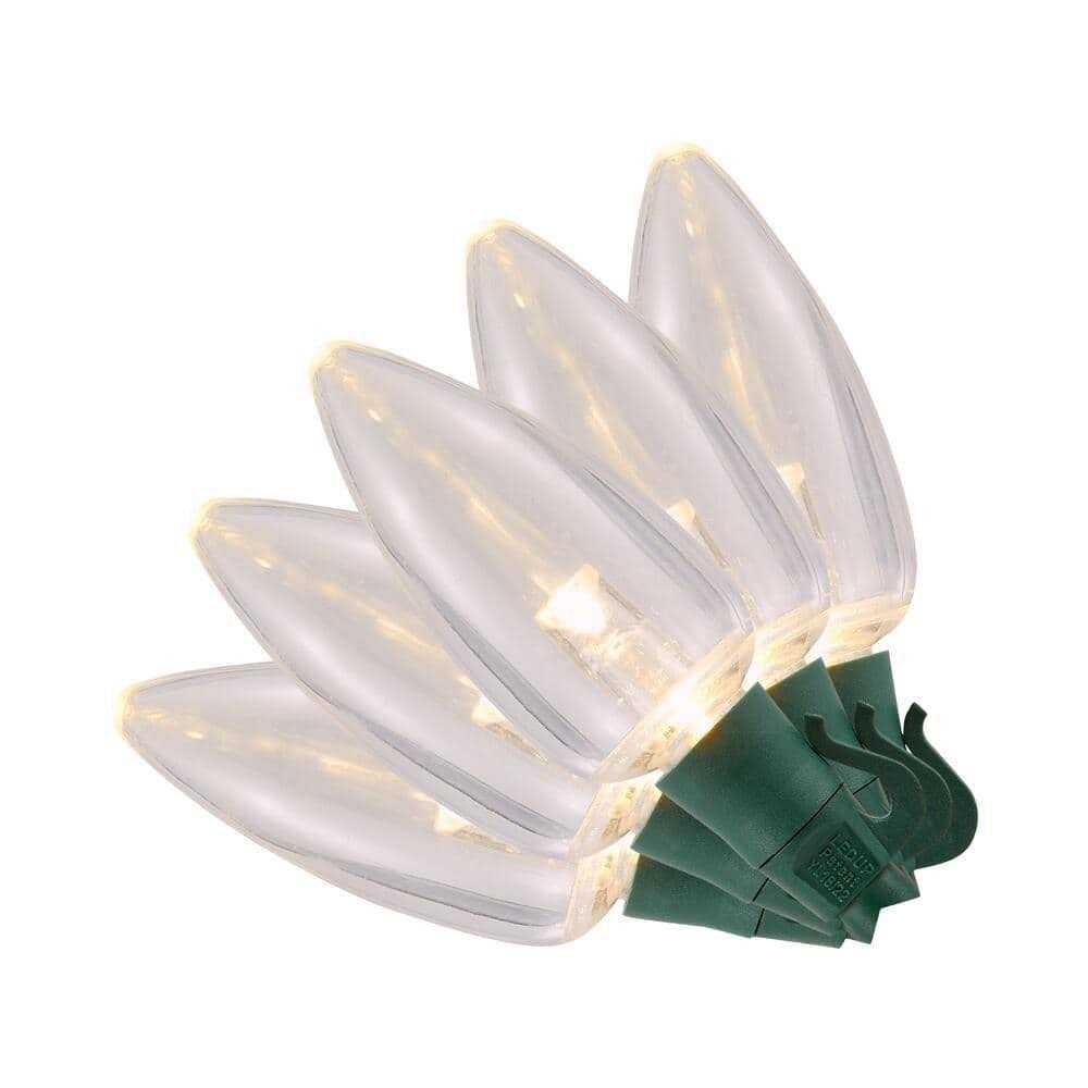 50L Warm White C9 LED Steady Lit Heavy Duty Lights Home Accents Holiday