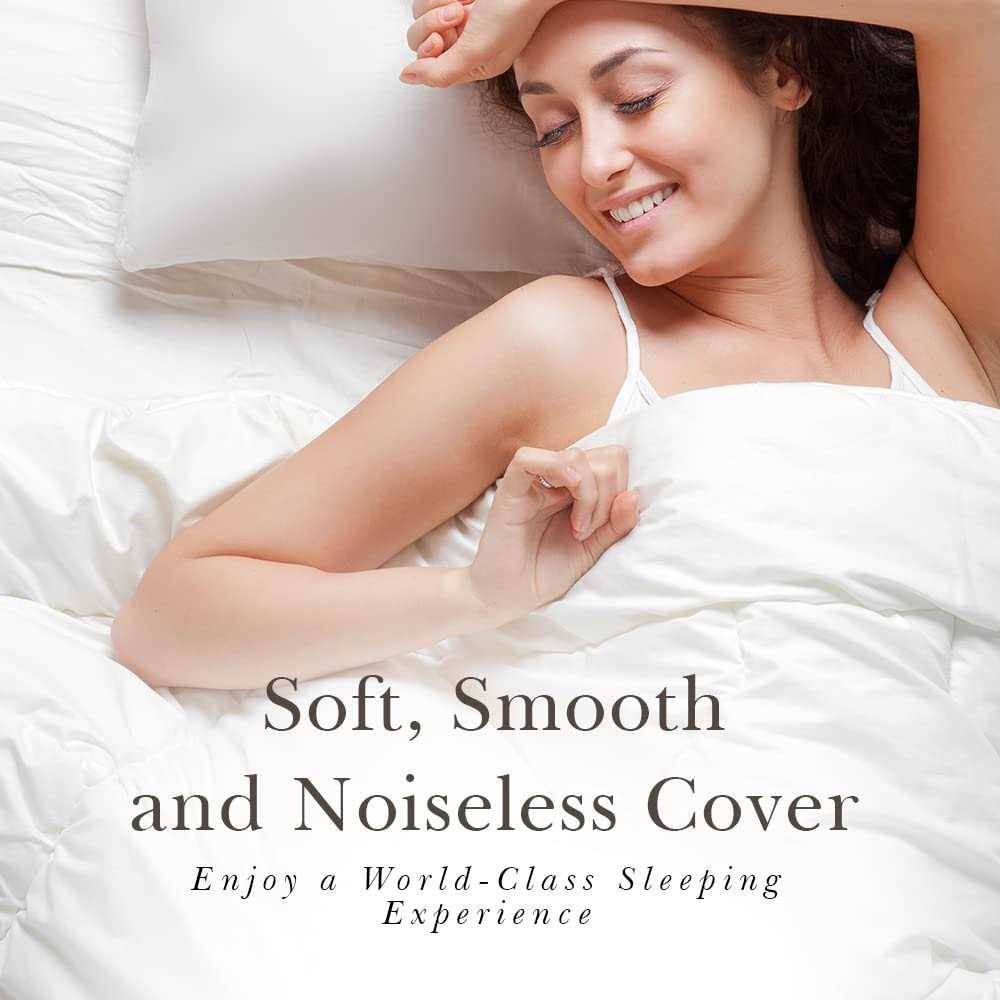 White Classic Luxury Hotel Collection Zippered Style Pillow Cover 200 Thread Count