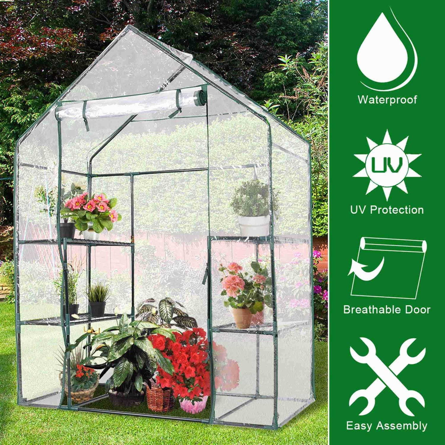 Costway Portable Mini Outdoor Walk-In Greenhouse