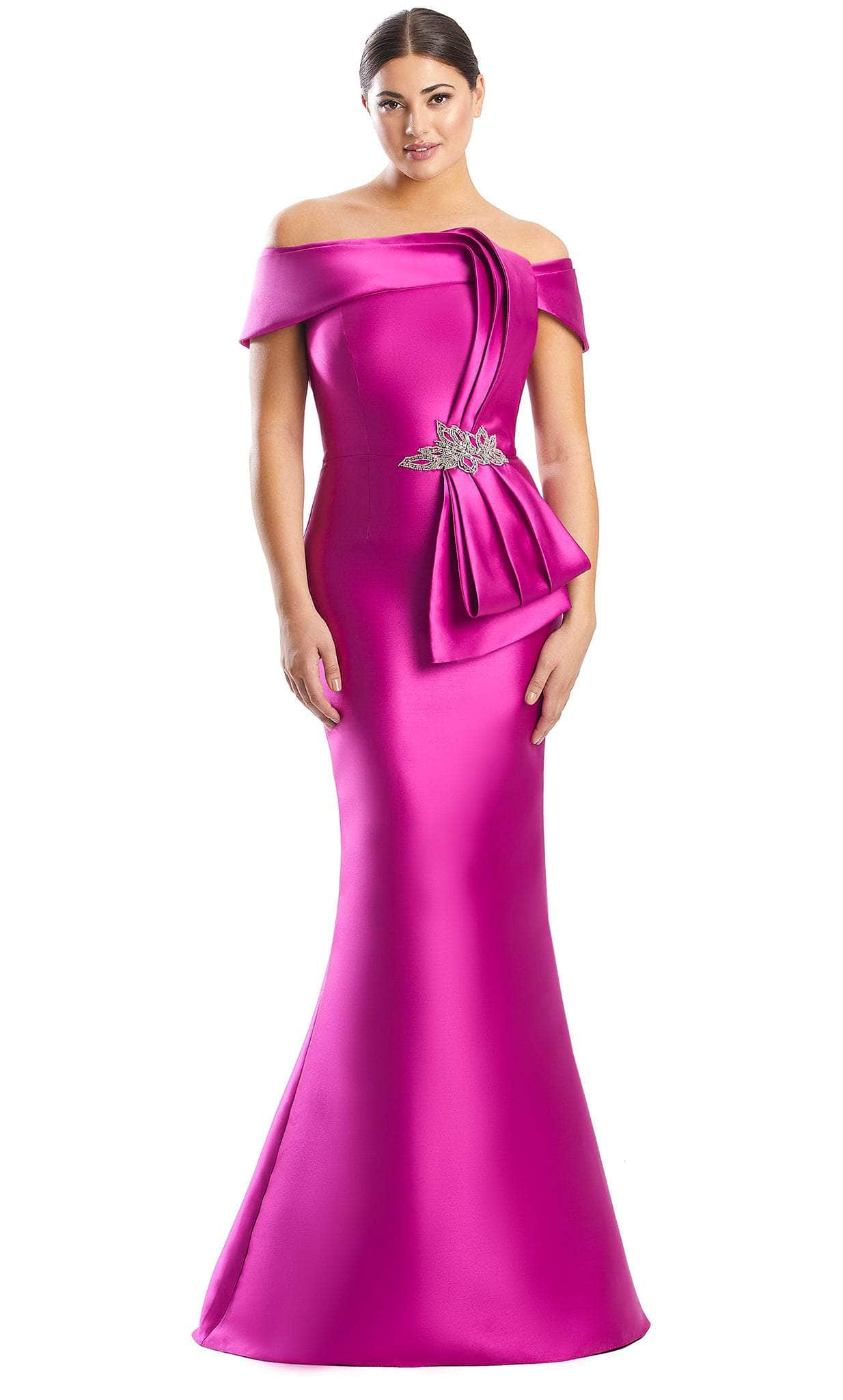 Draped Side Sash Formal Dress