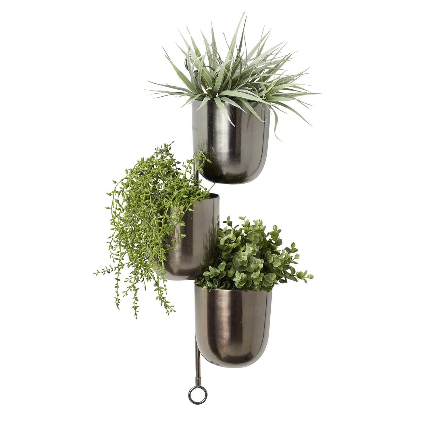 The Novogratz Contemporary Metal Hanging Wall Planter Rack