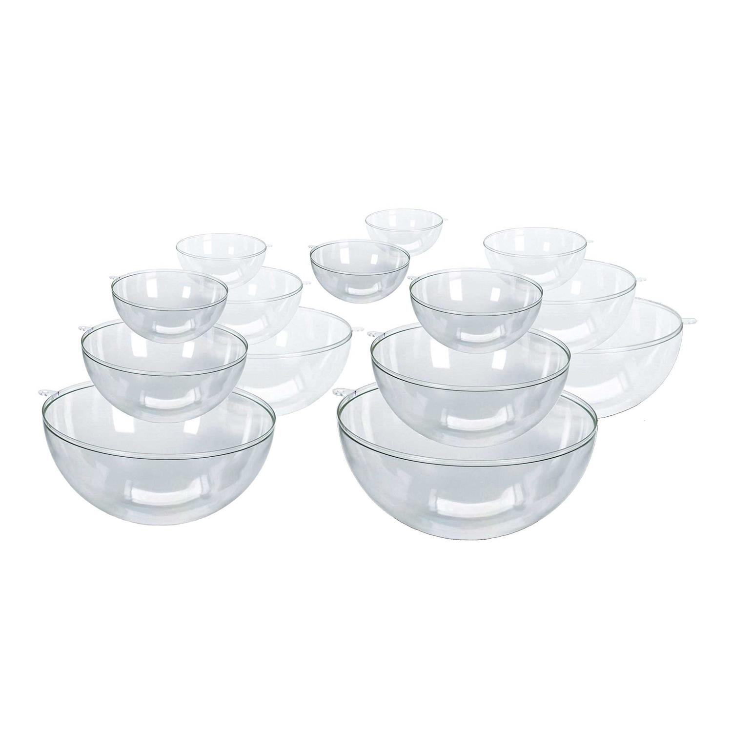 24 Fillable 30mm Clear Plastic Ball Ornament