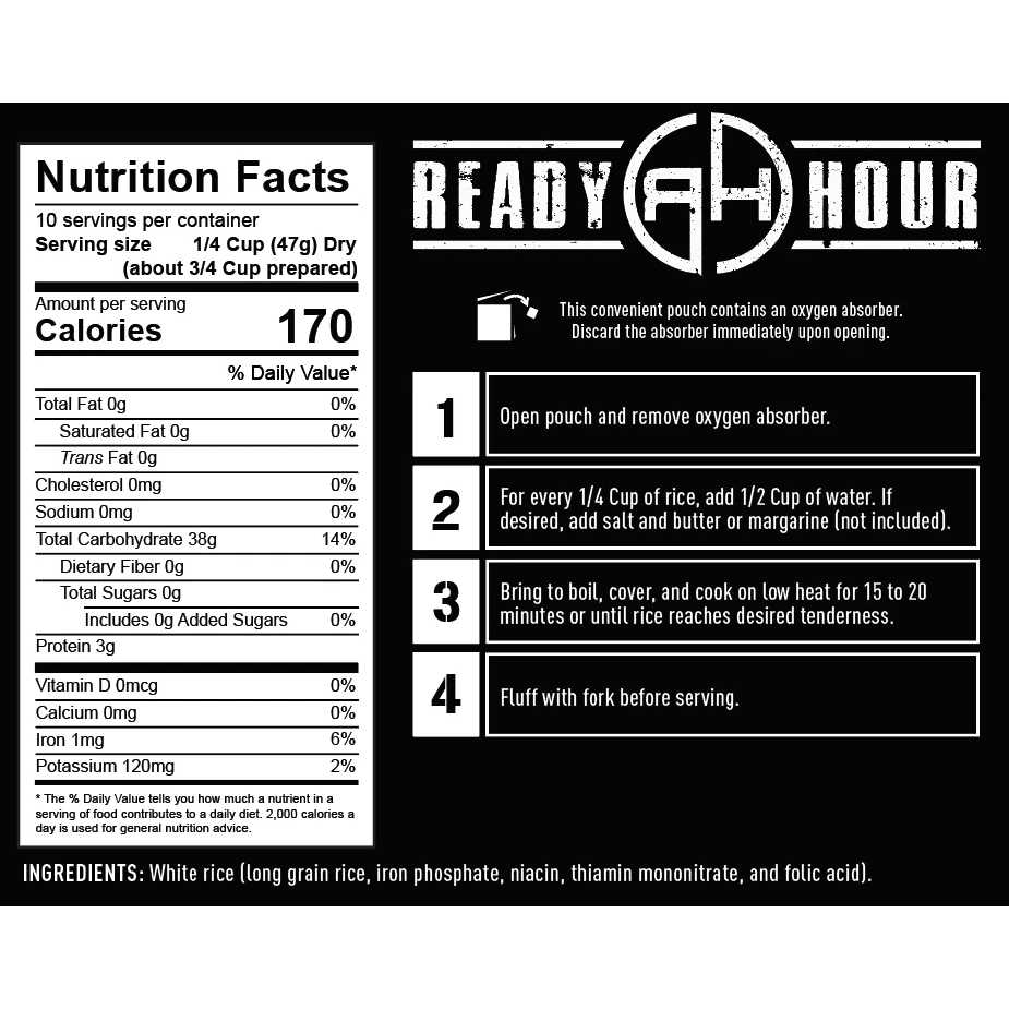 Ready Hour Food Beans Trio & Rice Kit