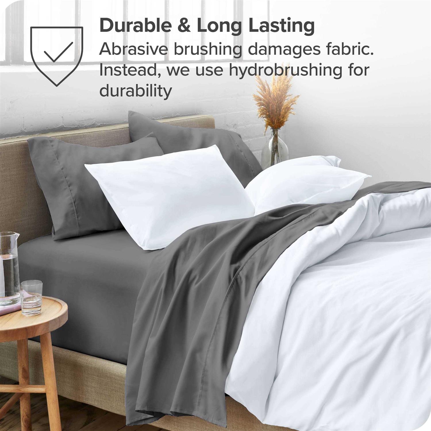 Bare Home Double Brushed Microfiber Sheet Set