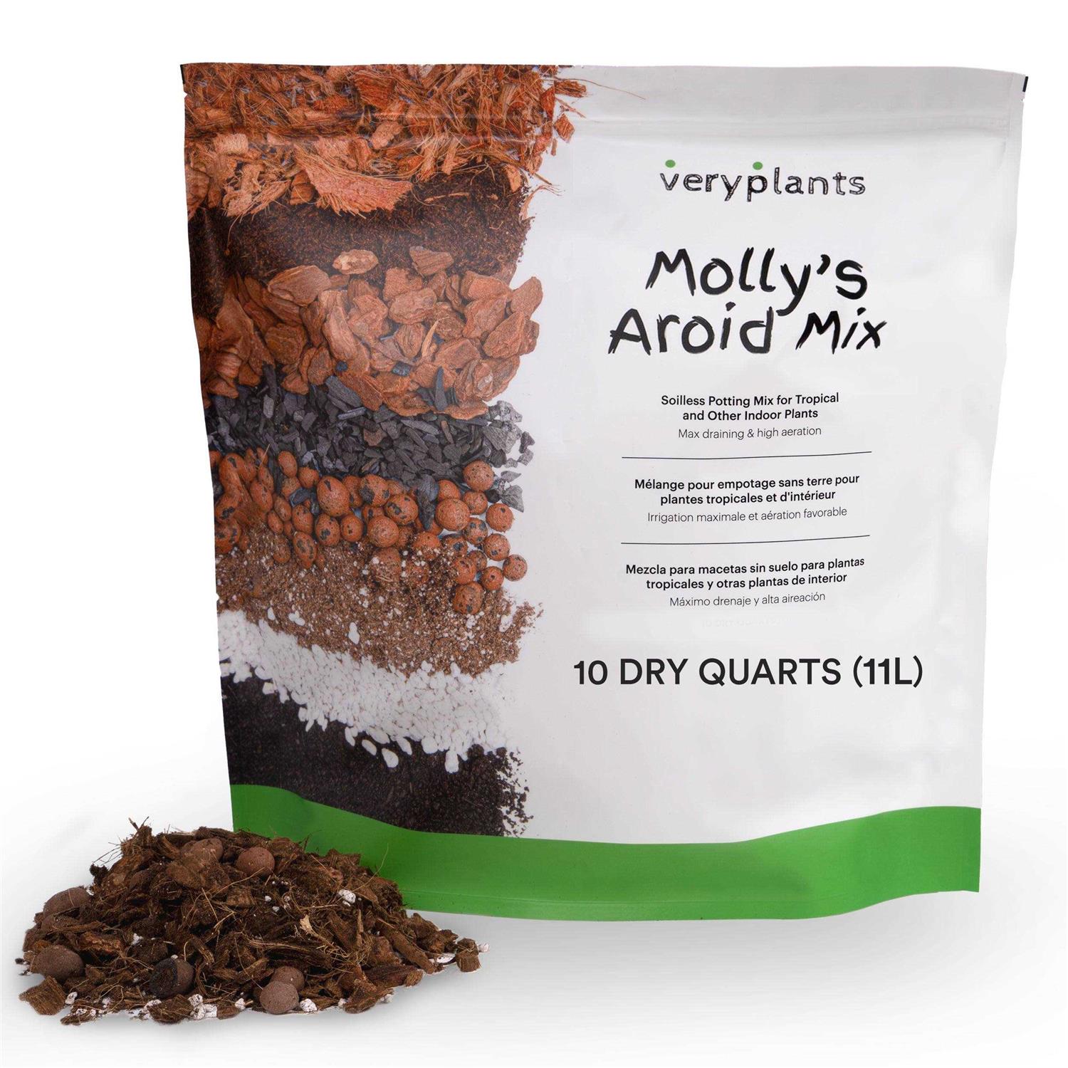 VERYPLANTS Molly’s Aroid Mix Premium Tropical Plant Soilless Potting Mix
