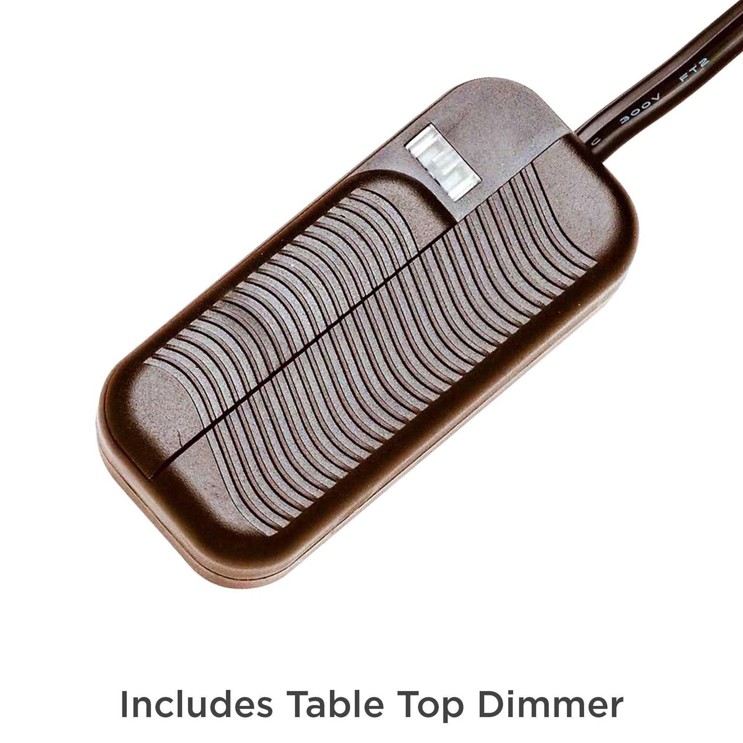 Barnes and Ivy Shonna Blue and White Porcelain Jar Table Lamp Dimmer