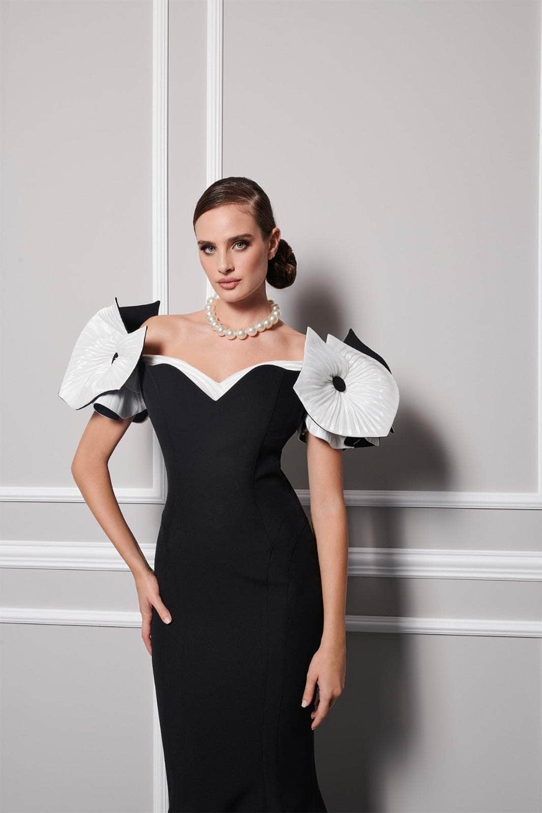 Appliqued Mermaid Evening Gown