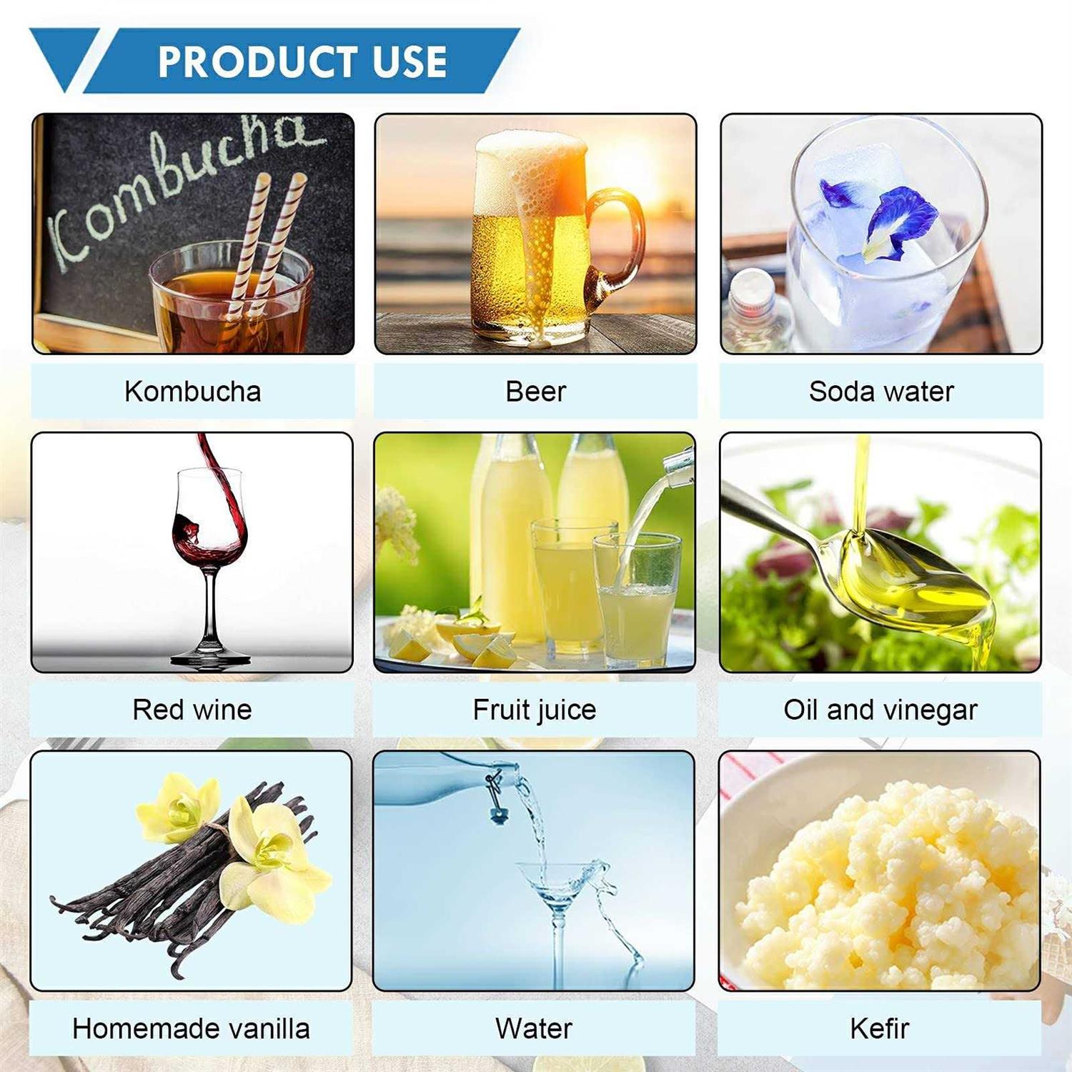 16oz Swing Top Bottles -Glass Beer Bottle with Airtight Rubber Seal Flip Caps for Home Brewing Kombucha,Beverages,Oil,Vinegar,Water,Soda,Kefir