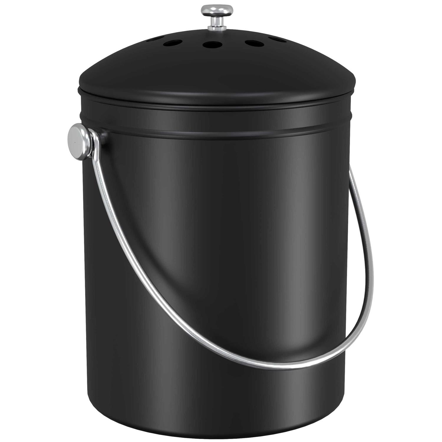 Utopia Kitchen Compost Bin for Kitchen Countertop 1.3 Gallon Compost Bucket for Kitchen with Lid