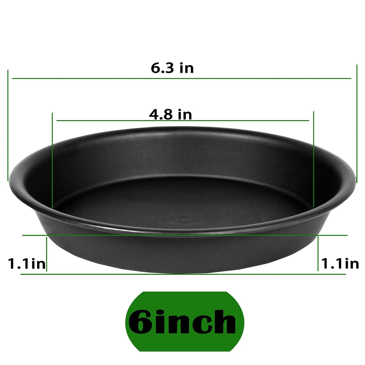 Bleuhome 3 Pack Plant Saucer Depth Tray