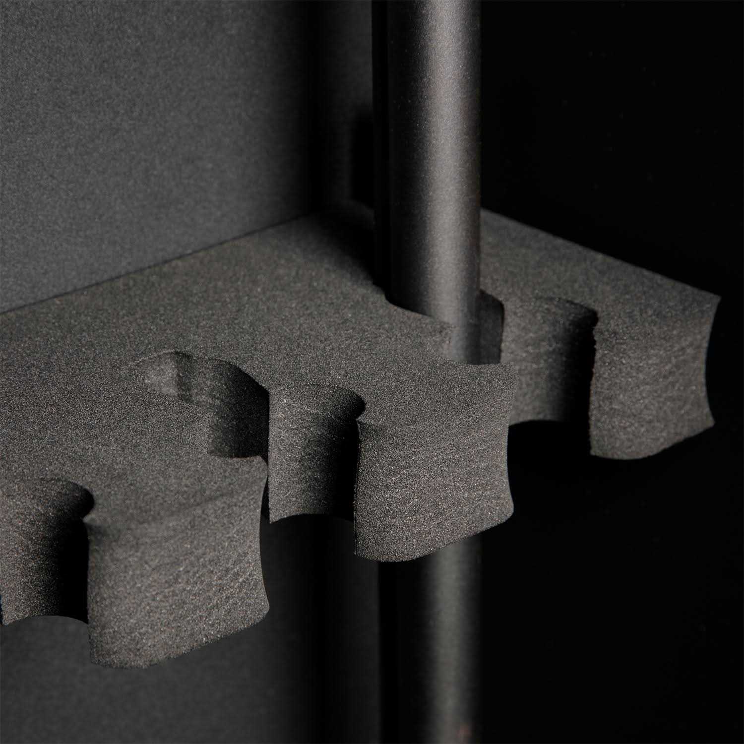 American Furniture Classics 5-Gun Metal Key Lock Gun Cabinet with Separate Storage area