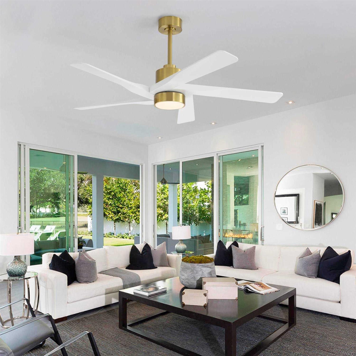 WINGBO 6 Fan Speeds Ceiling Fan Without Light