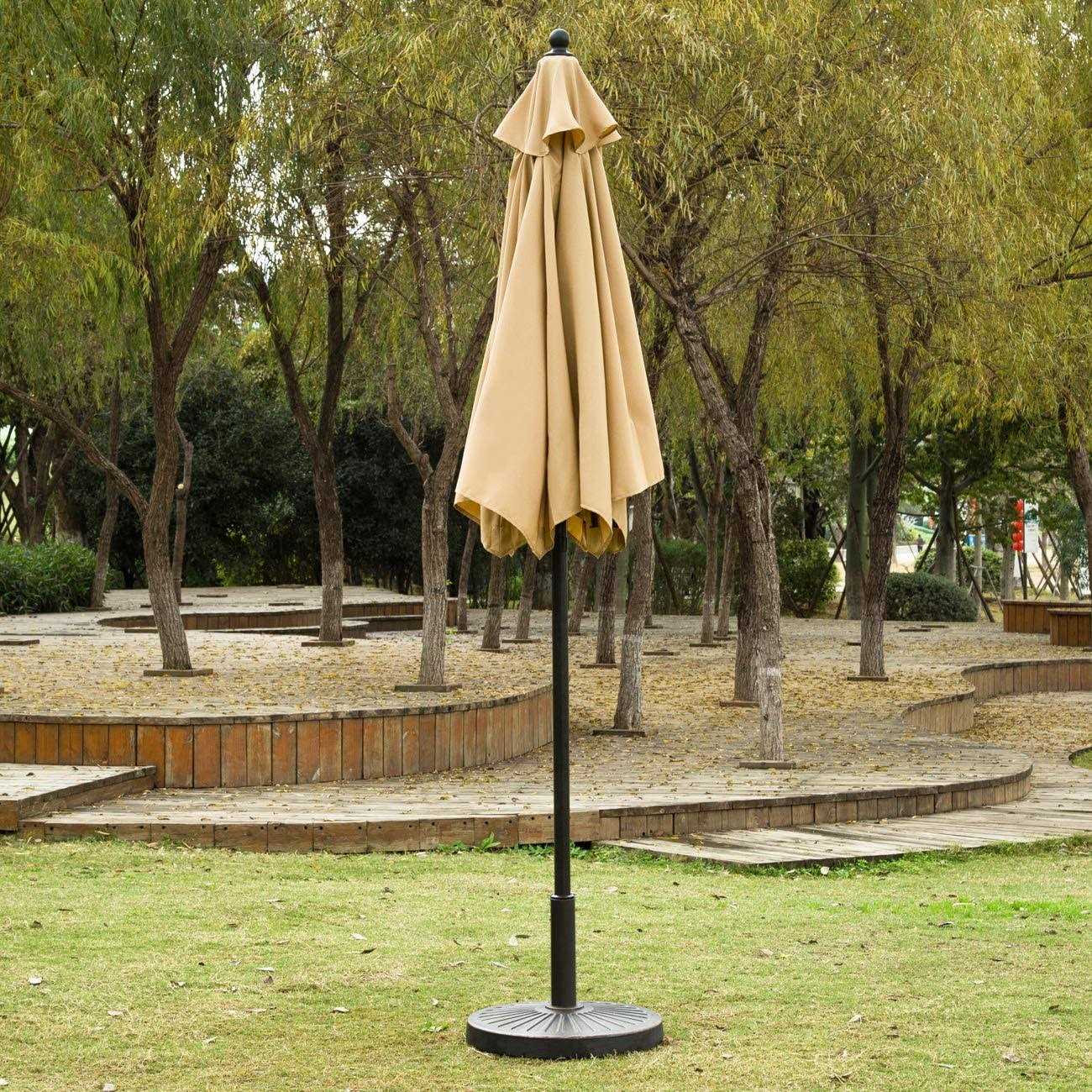 Sunnyglade Patio Umbrella Outdoor Table Umbrella with 8 Sturdy Ribs