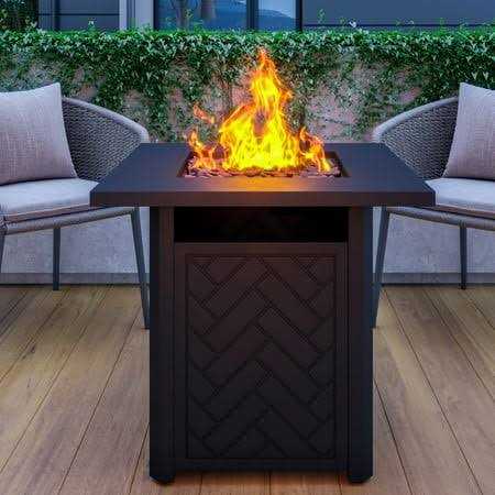 Belleze 28 Inch Propane Fire Pit Table