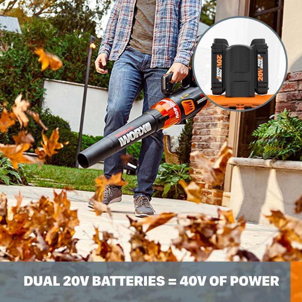 Worx 40V Power Share Turbine Cordless Leaf Blower