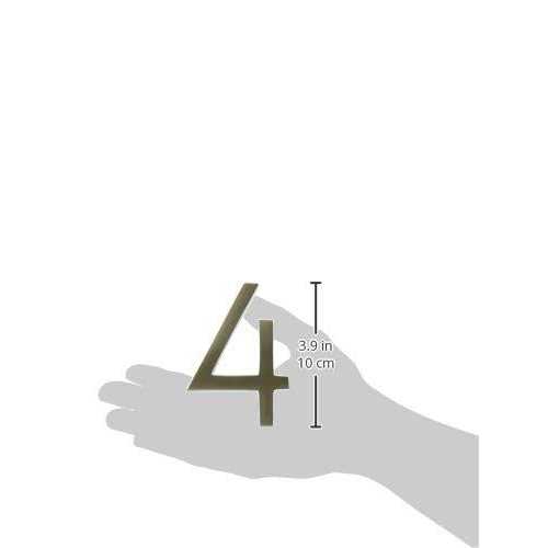 4 in. Frank Lloyd Wright Floating Mount House Number Architectural Mailboxes Number