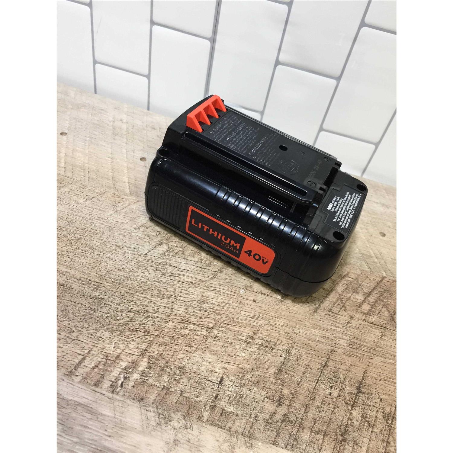 Black+decker 40V MAX Lithium Ion Battery