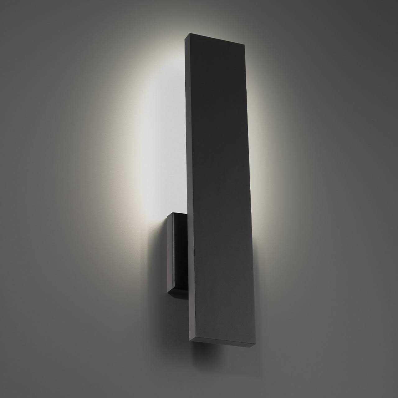 WAC Lighting Stag LED Outdoor Wall Light in Black WS-W29118
