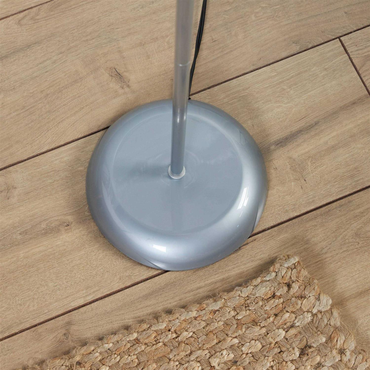 allen + roth Stanton 71 Grey Torchiere Floor Lamp