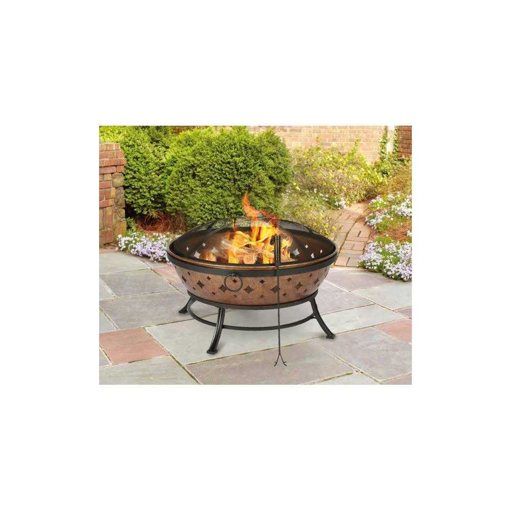 Living Accents Noma Wood Fire Pit Steel