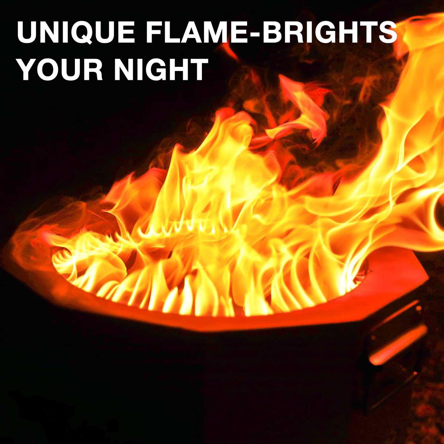 Patented Smokeless Fire Pit for Outdoor Wood Pellet Burning Spark with Portable Carrying Bag,Stainless Steel Firepit Grill Bowl of Fireplace Stove