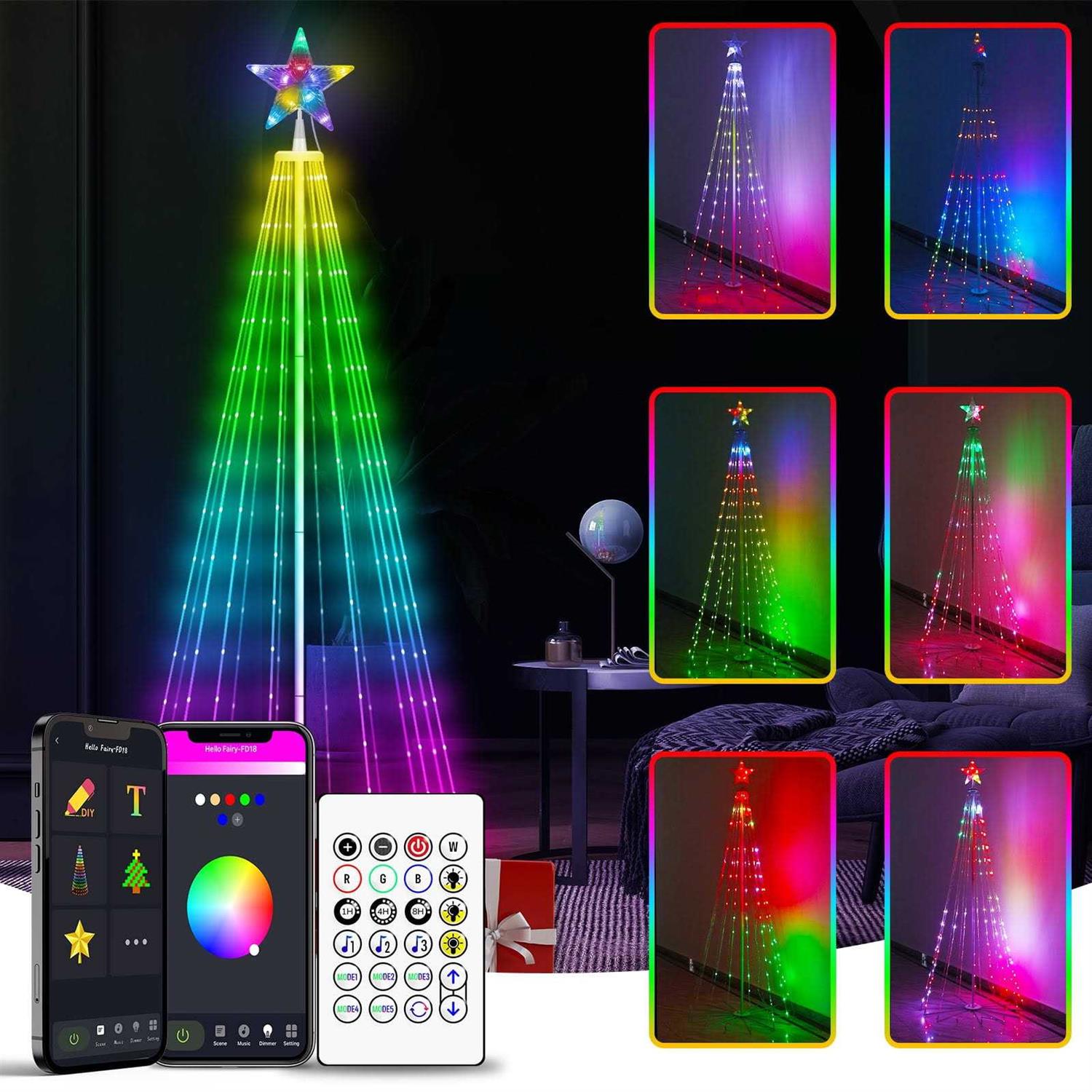 Avatar Controls 72-in Christmas Tree Free Standing Decoration with LED Lights ABSL15
